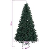  Umjetno božićno drvce s nogom 300 cm PVC Tamnozelena | shoptok.hr