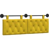  Držeće uzglavlje Zidne Žuta 130 x 55 x 7 cm Baršun - Žuta 120 cm bez LED | shoptok.hr