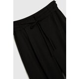 Marisse Black Linen Wide-Leg Trousers | shoptok.hr