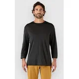 Merino Blend 3/4 Sleeve Long Sleeve Jersey black