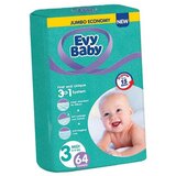 Evy Baby Pelene za bebe Jumbo 3 Midi 5 - 9kg, 64kom, 3u1 | Eponuda.com