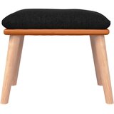  Tabure crni 45x29,5x35 cm od tkanine i umjetne kože | shoptok.hr
