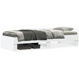  Okvir za krevet bijeli 100 x 200 cm konstruirano drvo | shoptok.hr
