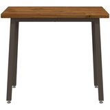  90 x 55 x 75 cm Čvrsto drvo akacije Prirodna i kava Pravokutni | shoptok.hr