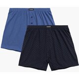Atlantic Men's loose boxers 2Pack - blue with pattern | Shoptok.si