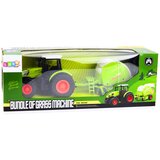 Traktor na daljinsko upravljanje s balirkom 1:24 - zeleno/bijeli | shoptok.hr