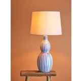 Bloomingville Modra/kremno bela namizna svetilka s tekstilnim senčilom (višina 68,5 cm) Gavisa – | Shoptok.si
