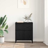  Kreveta Crni hrast 60 x 35 x 70 cm Obrađeno drvo i čelik | shoptok.hr