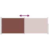  Uvlačiva bočna tenda 160 x 500 cm smeđa | shoptok.hr