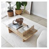 Hanah home sto za dnevnu sobu saga rectangle sapphire transparent | ePonuda.com