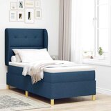  Krevet s opruga kutije s uzglavljem Plava 200 x 90 cm tkanina | shoptok.hr