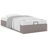  Otomanski okvir kreveta bez madraca smeđe-sivi 80x200cm tkanine | shoptok.hr