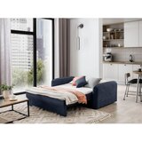 ELTAP Tamno plava sklopiva/s prostorom za odlaganje sofa od šenila 155 cm Laine – | shoptok.hr