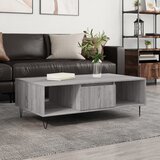 vidaXL Klubska mizica siva sonoma 104x60x35 cm inženirski les Cene