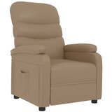 Naslonjač od umjetne kože boja cappuccina | shoptok.hr