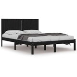  Za krevet od masivne borovine crni 200 x 200 cm | shoptok.hr