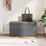  Stolica Tamno siva 81 x 41 x 40 cm Svileni i Fino Radeći Drvo | Eponuda.com