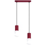 Sollux Lighting Viseča svetilka HALO 2L burgund, (5000352328) | Shoptok.si