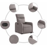  Električni naslonjač na podizanje od tkanine smeđesivi | shoptok.hr