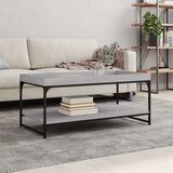 vidaXL Klubska mizica siva sonoma 100x49x45 cm inženirski les Cene