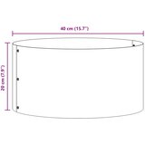  Prsten za saksiju 5 pcs Srebrno 40 x 40 x 20 cm Cinkani čelik | shoptok.hr