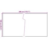 Balkonski zaslon crni 300 x 100 cm od poliratana | Eponuda.com