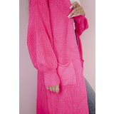 Kesi Włoski Long cardigan pink neon sweater | Eponuda.ba