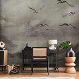  Foto tapeta - Swan flight - abstract landscape of birds over a lake with texture 343x256 Samoljepljiva | shoptok.hr