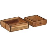  Pladanj 2 pcs Smeđa 29 x 31 x 10 cm Čvrsto drvo iz reciklaže | shoptok.hr