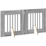  Vrata za pse z stojali 2 pcs Siva Sonoma 60 x 60 cm, (5000232699) | Shoptok.si