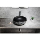 Sapho Črn keramičen okrogel umivalnik ø 41 cm Priori – | Shoptok.si