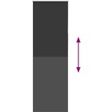 vidaXL Rolo zavjesa Blackout Black 80x230 cm Širina tkanine 75,7 cm | shoptok.hr