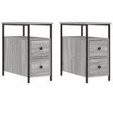 Maison Chic Dvo delni komplet Nočne omarice - Nočne mize siva sonoma 30x60x60 cm inženirski les, (21689444) Cene