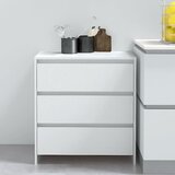 Maison Chic Komoda - Predalnik bela 70x41x75 cm iverna plošča, (21716166) | Shoptok.si