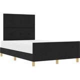  Postelja Črna 120x200 cm Tkanina, (22049675) | Shoptok.si