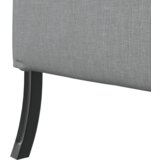 vidaXL Sofa z visokimi nasloni Svetlo siva 109x56x121 cm Tkanina | Shoptok.si