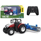  Crveni traktor s plavim valjkom na daljinsko upravljanje | shoptok.hr