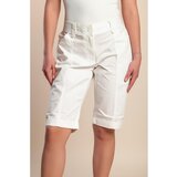 Fenzy Plus Size Bombažne Bermuda Hlače, Krem | Shoptok.si