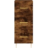  Komoda boja dimljenog hrasta 34,5x34x90 cm konstruirano drvo | shoptok.hr