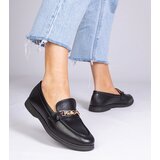 Gemre Black loafers with a gold decoration Feola | shoptok.hr