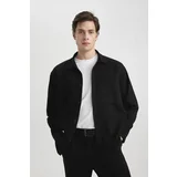 Defacto Oversize Fit Polo Neck Cotton Long Sleeve Shirt