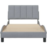 vidaXL Okvir kreveta bez madraca svjetlosivi 100x200 cm od tkanine | shoptok.hr