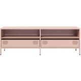 vidaXL TV ormarić ružičasti 135x39x43,5 cm hladno valjani čelik | shoptok.hr