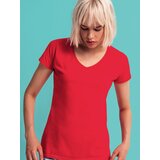Fruit Of The Loom Iconic Vneck Women's Red T-shirt | Shoptok.si