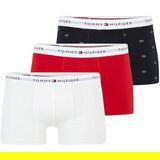 Tommy Hilfiger Underwear Boksarice 'Essential' mornarska / siva / rdeča / bela Cene
