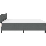 Box Spring Krevet s Madracem Tamnosiva 180x200 cm Tkanina | shoptok.hr