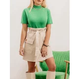 LeMonada Beige mini skirt for overlap