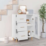  Komoda bijela 69 5x34x90 cm od konstruiranog drva | shoptok.hr