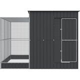  Ptičja kućica s nastavkom srebrna 290x303x216 cm čelična | Eponuda.com