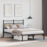 vidaXL Posteljni okvir brez vzmetnice hrast 120x190 cm inženirski les | Shoptok.si